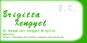 brigitta kengyel business card